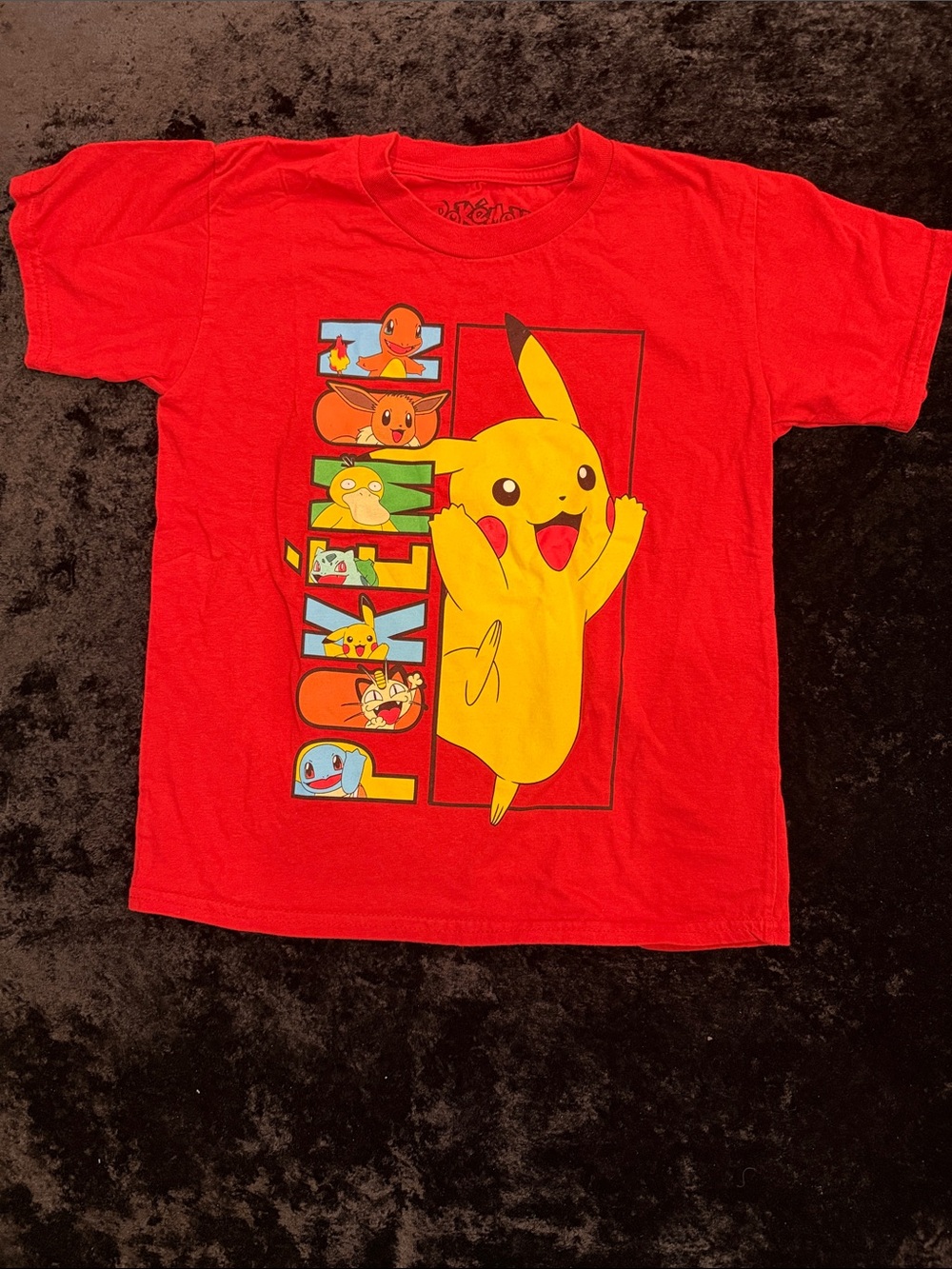 Kids Red Pokémon Pikachu Graphic Tee